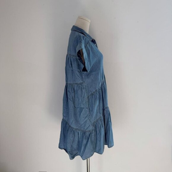 Veronica Beard Harrow Mini Dress Denim | Womens Size 4 Small/Medium - Picture 2 of 6